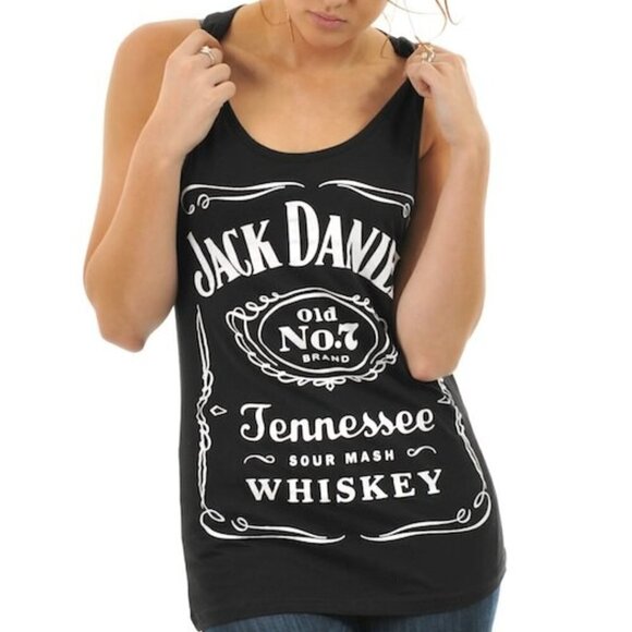 Jack Daniels black racerback Tank top Size Small - Picture 1 of 3